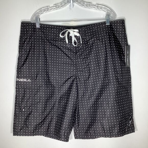 Oneill Mens Fargo Non Stretch Board Shorts Polka Dot Size 40 NWT - Picture 2 of 13